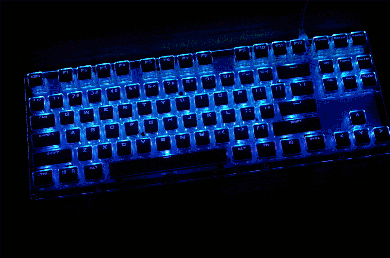 全透明 rgb 背光 青轴,光污染杰作,这把机械键盘怎么样